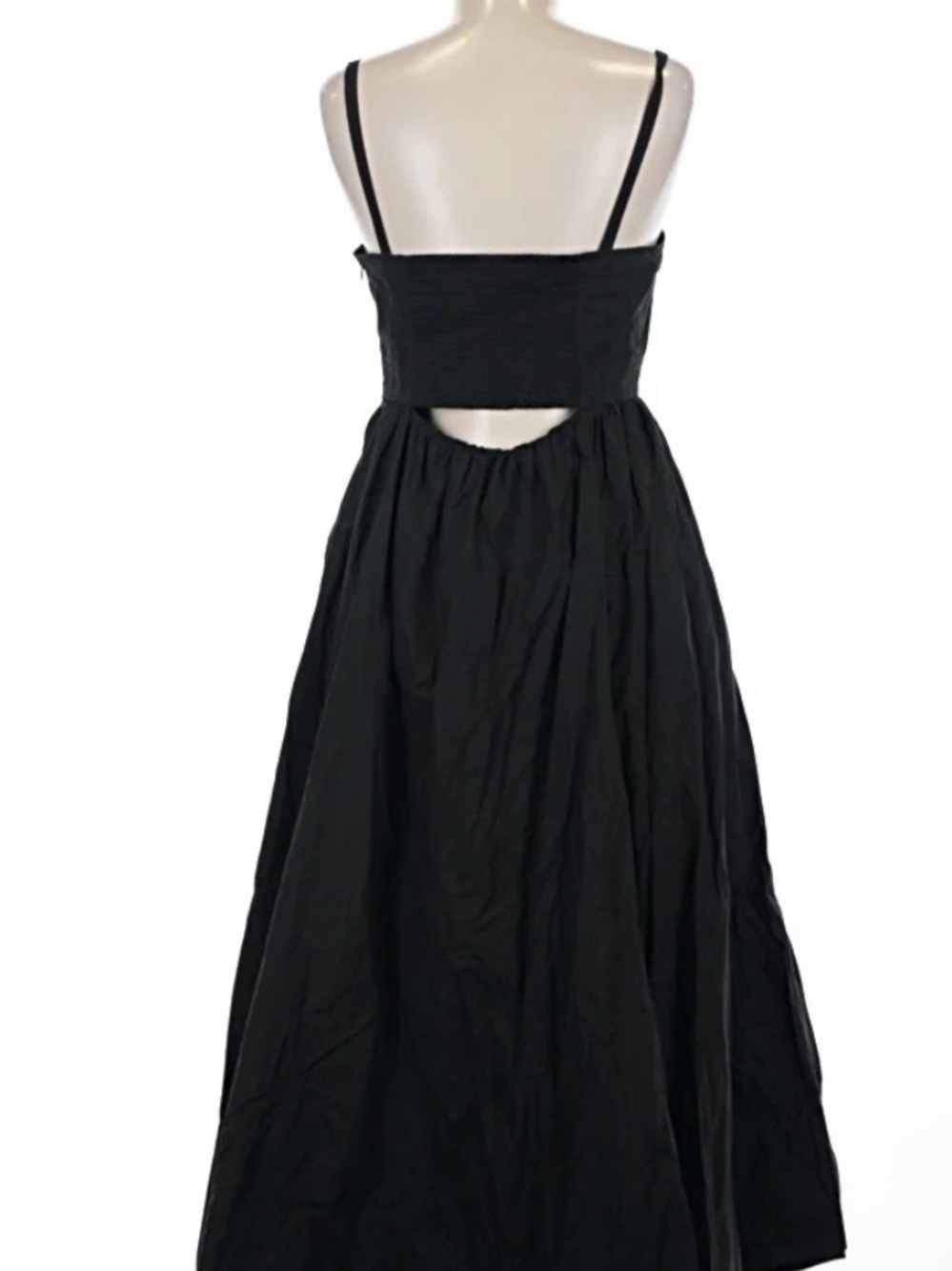 Black Spaghetti-Strap Maxi Dress with Cutout Banana Republic - Picture 2 of 6